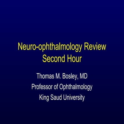 Neuro ophthalmology