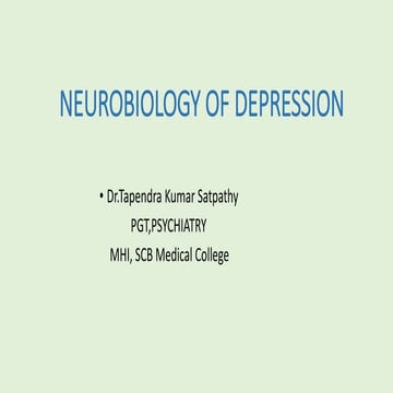 NEUROBIOLOGY OF DEPRESSION  .pptx