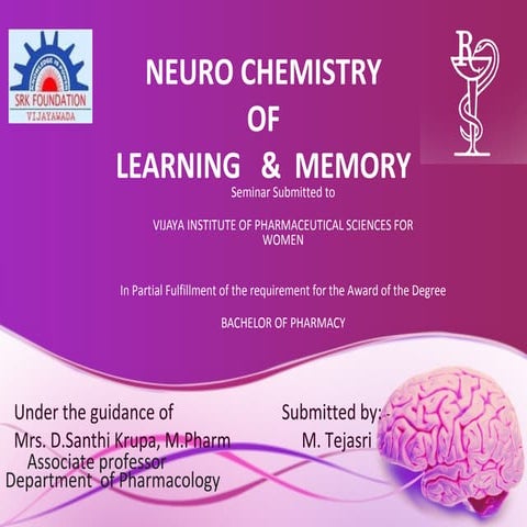 Neuro chemistry of Learning and memory