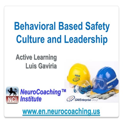 Neurocoaching Institute Behavior Based Safety Culture