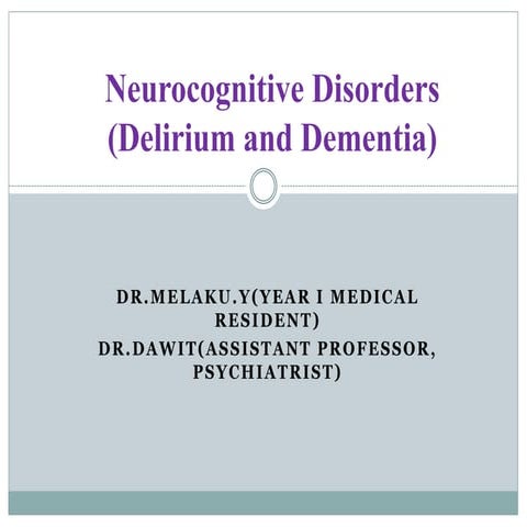 Neurocognitive seminar