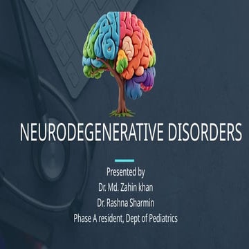 Neurodegerative disorder -a hidden cause of developmental delaypptx