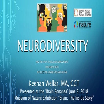 Neurodiversity and Inclusive Employment for People with Intellectual Disabilities and Autism, Keenan Wellar, LiveWorkPlay.ca
