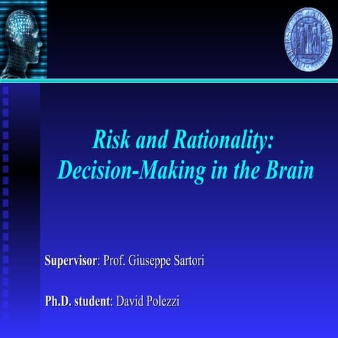 Risk and Rationality: Decision Making in the Brain