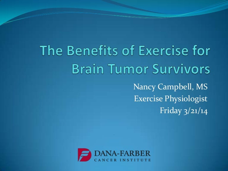 How Exercise Can Help Brain Tumor Survivors
