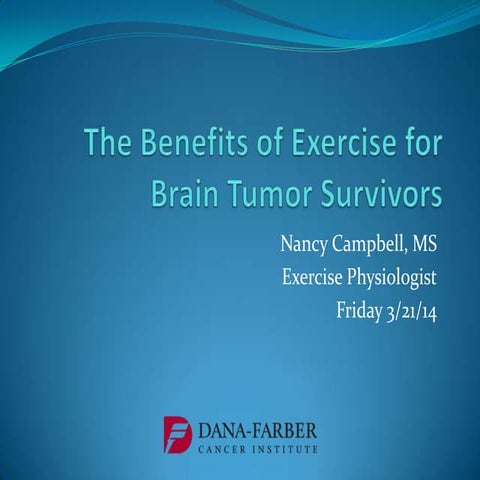 How Exercise Can Help Brain Tumor Survivors