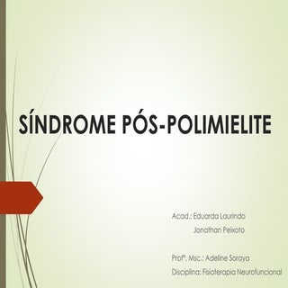 SINDROME POS POLIOMIELITE - Neurofu...