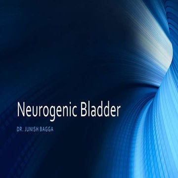 Neurogenic bladder