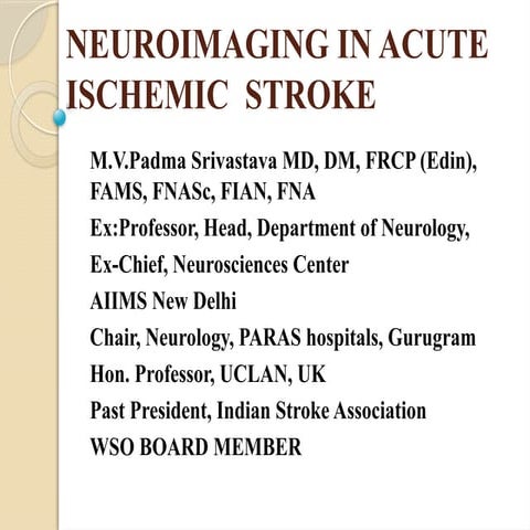 NEUROIMAGING IN ACUTE ISCHEMIC  STROKE.pptx