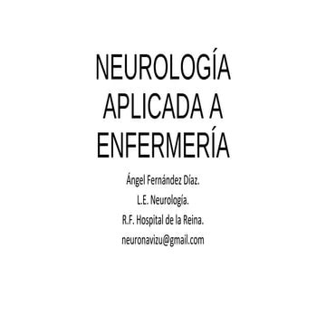 Neurología aplicada a Enfermería   
