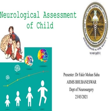 Neurological assessment of child
