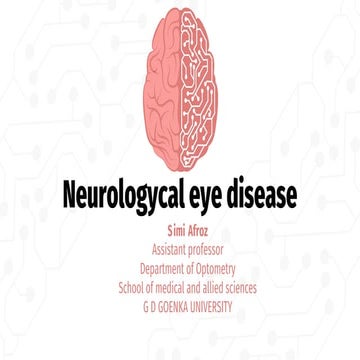 Neurological eye disorder