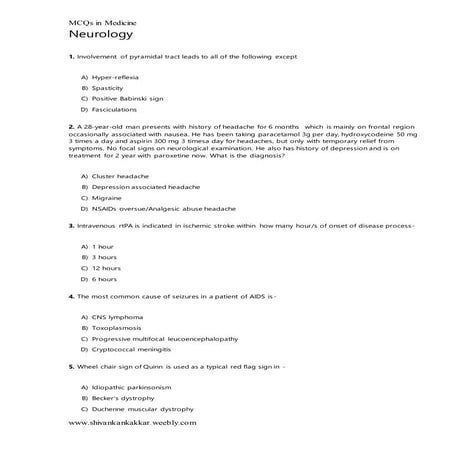 5 minute-neuro-exam-handout | PDF