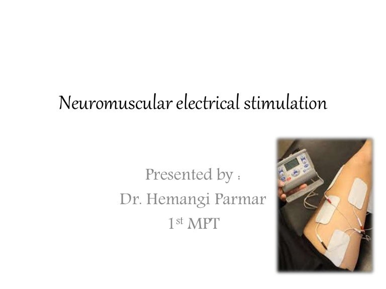Neuromuscular electrical stimulation