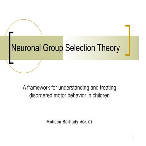 Neuronal group selection theory