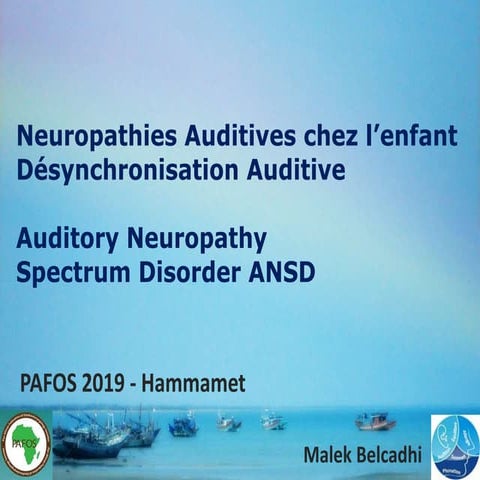 Neuropathies auditives   slideshare