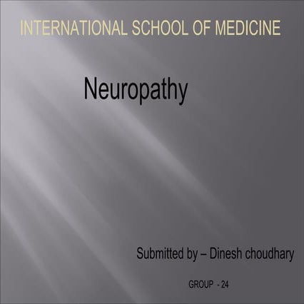 Neuropathy ..paras