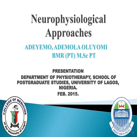 Neurophysiological approaches 