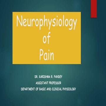 Neurophysiology  of pain