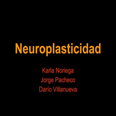 Neuroplasticidad