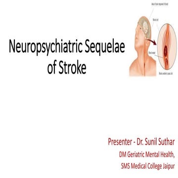 Neuropsychiatric sequelae of stroke