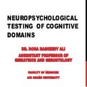 Neuropsychological testing of cognitive domains