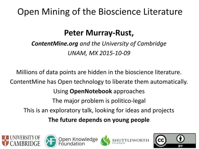 ContentMining in Neuroscience