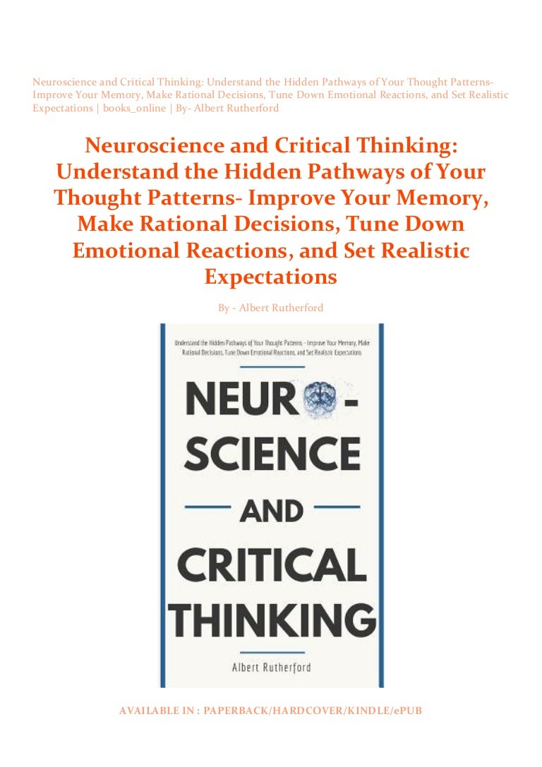 Critical thinking neuroscience image