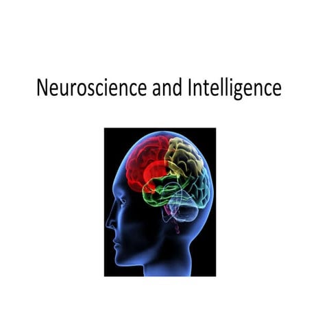 Neuroscience and intelligence
