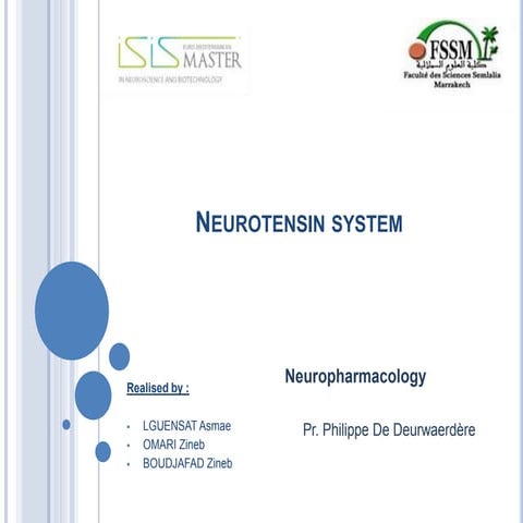 Neurotensin presentation