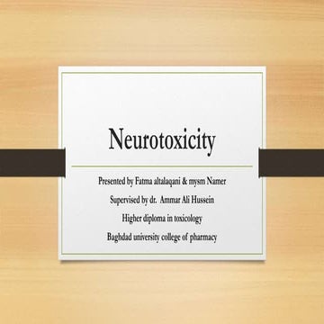 Neurotoxicity