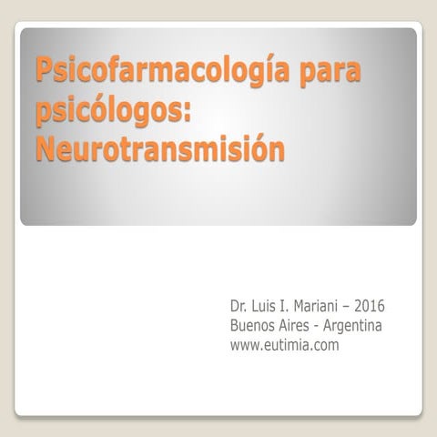 Neurotransmisión