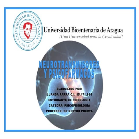 Neurotransmisores y Psicofármacos
