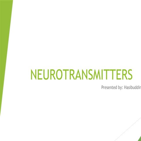 neurotransmitters final. Presentation ppt
