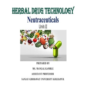 Neutraceuticals.pptx Third year B Pharm Sem VI
