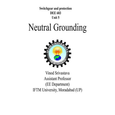 Neutral grounding