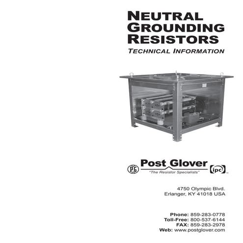 Neutral grounding resistor