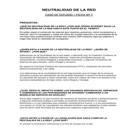 Neutralidad de la red 