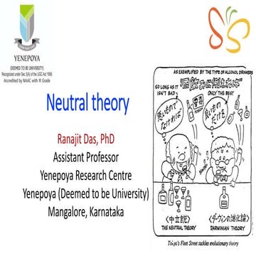 Neutral theory 2019