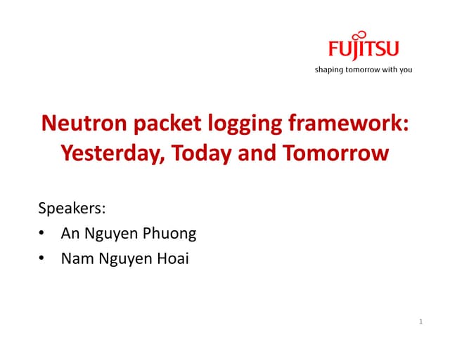 Neutron packet logging framework