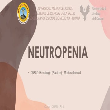 Neutropenia y Neutropenia Febril