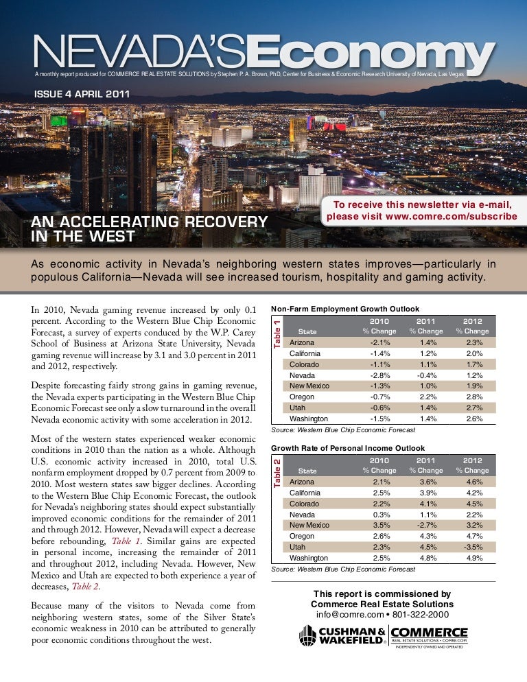 Nevada Economy April 2011