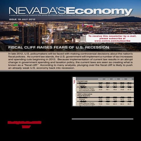 Nevada's Economy - July2012
