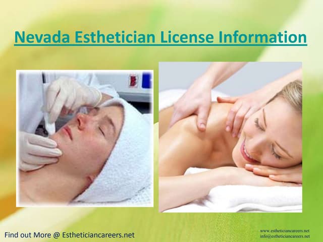 Nevada esthetician license information