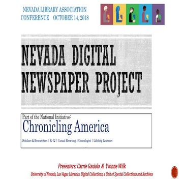 CHRONICLING AMERICA NEVADA'S PART