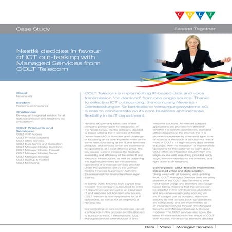 COLT Telecom - Neversa Case Study