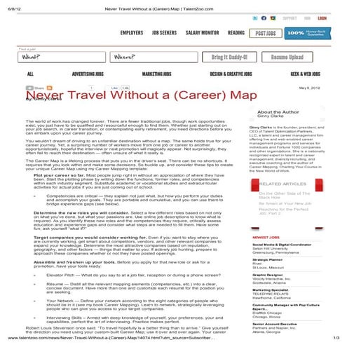 Never travel without a (career) map   talent zoo