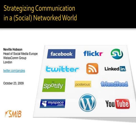 Strategizing Communication in a (Social) Networked World