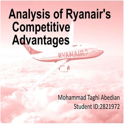 Analysis of Ryanair's  Competitive Advantages