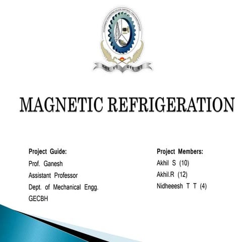 MAGNETIC REFRIGERATION